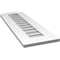 Ekena Millwork Arch Top Surface Mount PVC Gable Vent: Functional, w/ 3-1/2"W x 1"P Standard Frame, 12"W x 36"H GVPAR12X3601SF - alternate 4